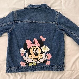 Kids Denim Jacket with Minnie Mouse Design
